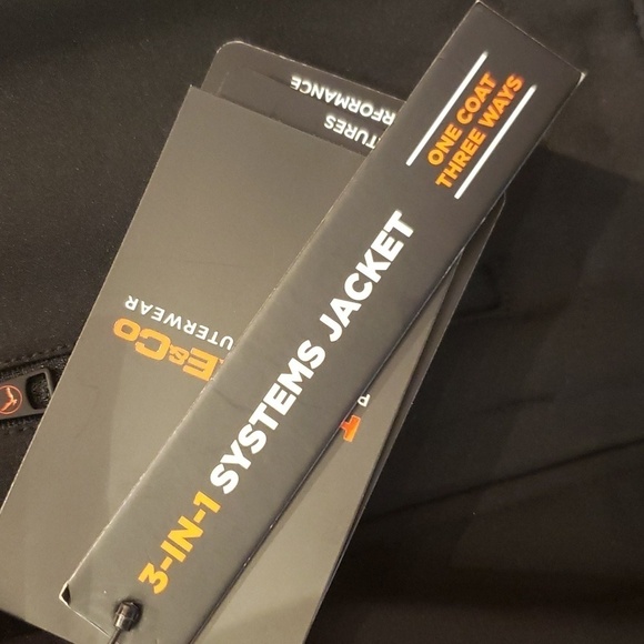 NWT Hawke & Co. Sports Performance Men's Jacket Hoodie Black Medium - Picture 10 of 12